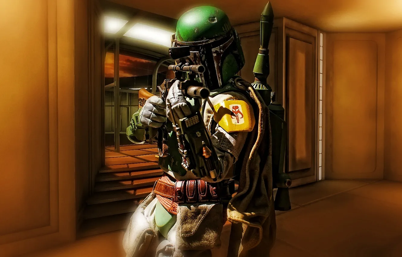 Photo wallpaper toy, Star Wars, star wars, figurine, mercenary