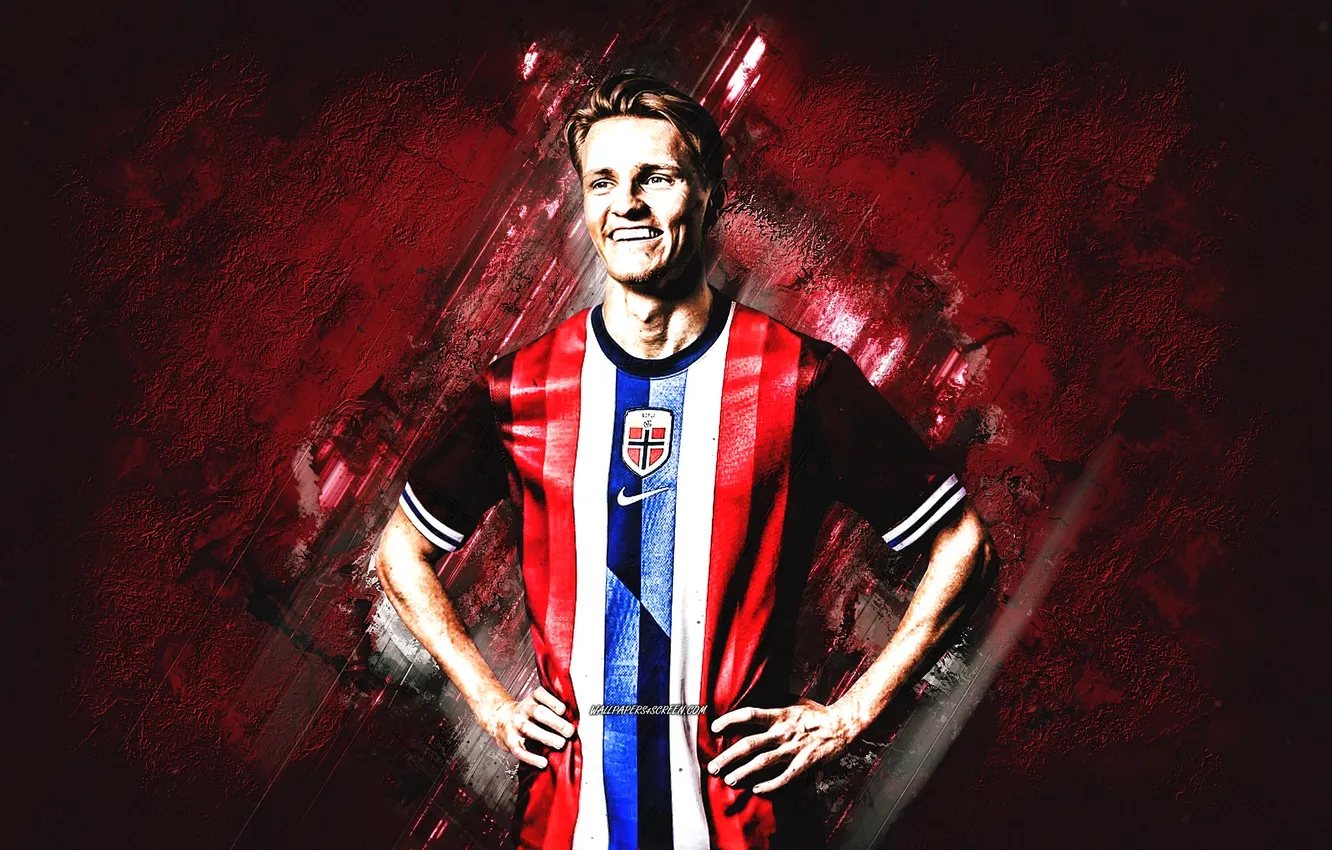 Photo wallpaper Martin, football, soccer, Norway, Martin Odegaard, Odegaard, Norway National Football Team