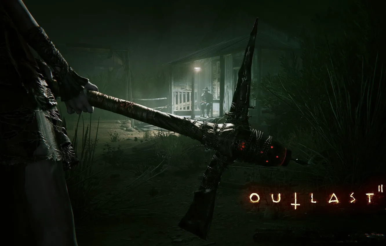 Photo wallpaper Game, Game, Horror, Horror, Outlast II