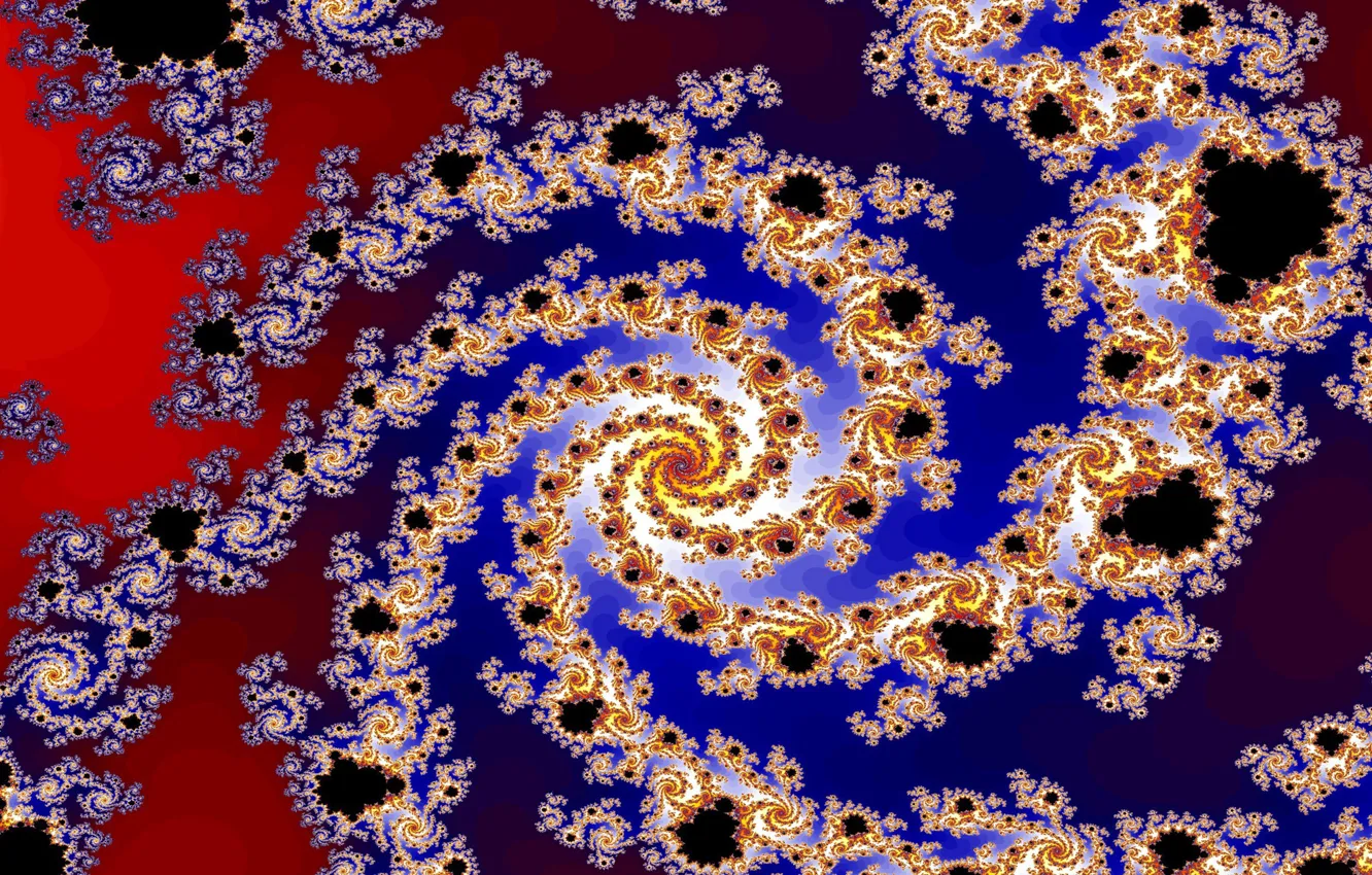 Photo wallpaper color, pattern, fractal, light, spiral