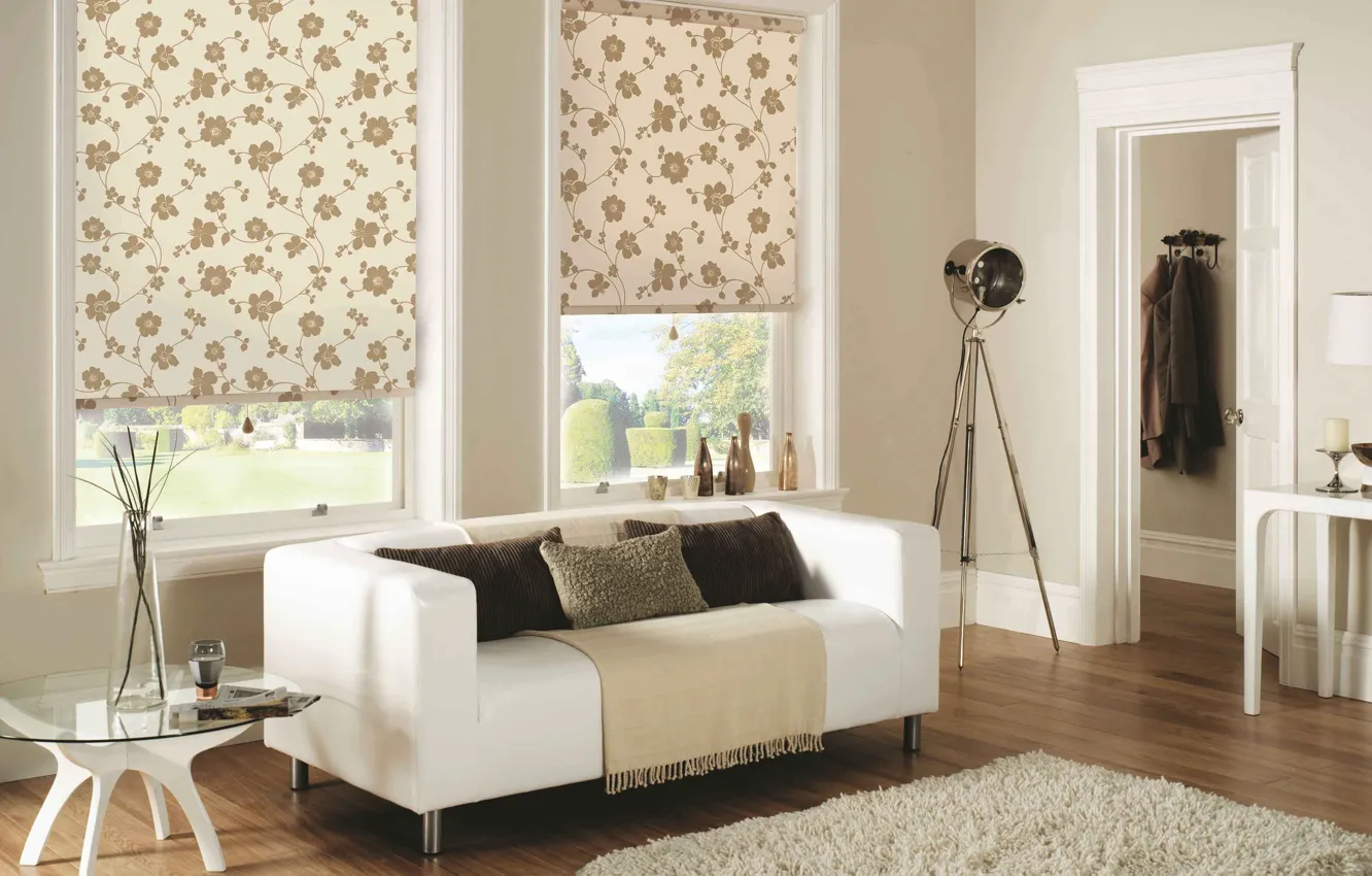 Photo wallpaper sofa, interior, living room, Konata