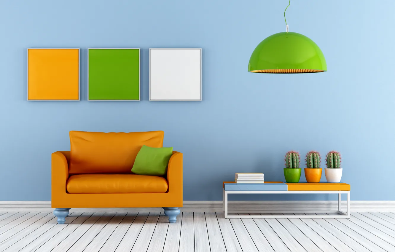 Photo wallpaper sofa, interior, interior, couch, stylish design, stylish design, Colorful lounge, colourful living room