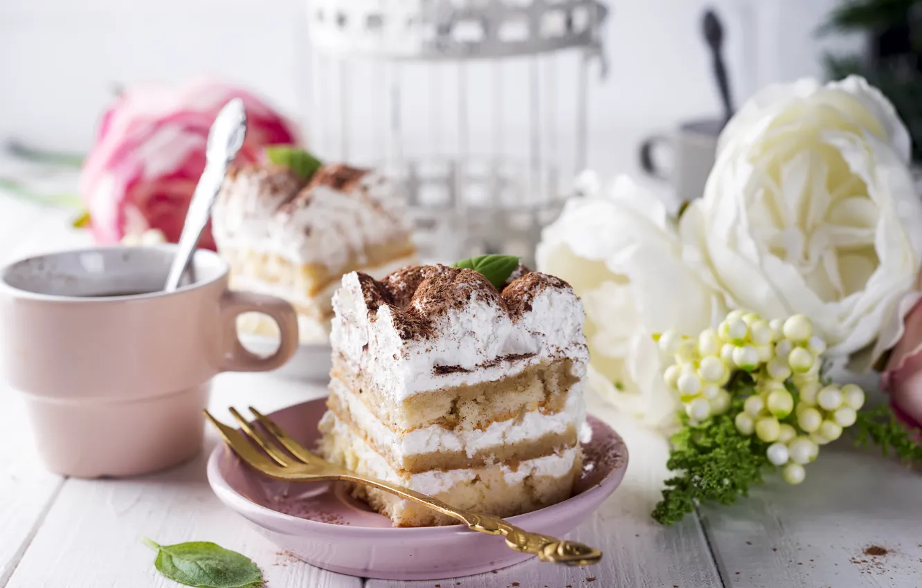 Photo wallpaper chocolate, cookies, cake, cream, dessert, tiramisu, Myfoodie