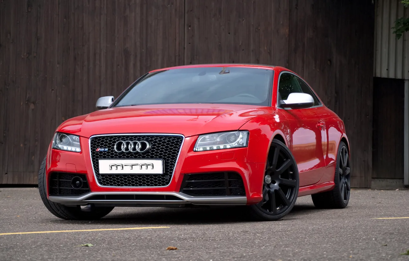 Photo wallpaper red, Audi, tuning