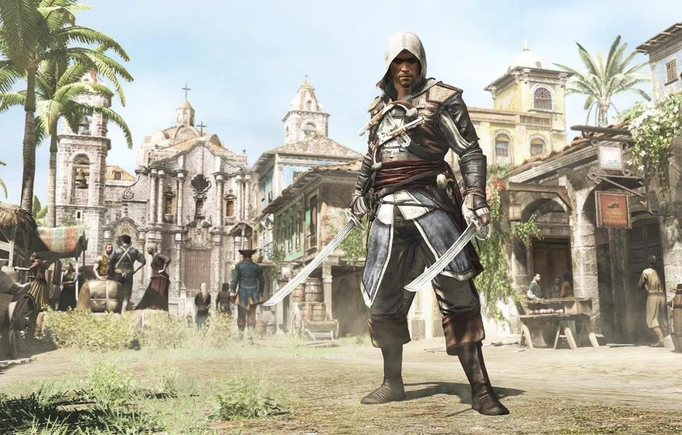 Photo wallpaper pirate, assassin, Black Flag, Edward Kenway, Assassin’s Creed IV