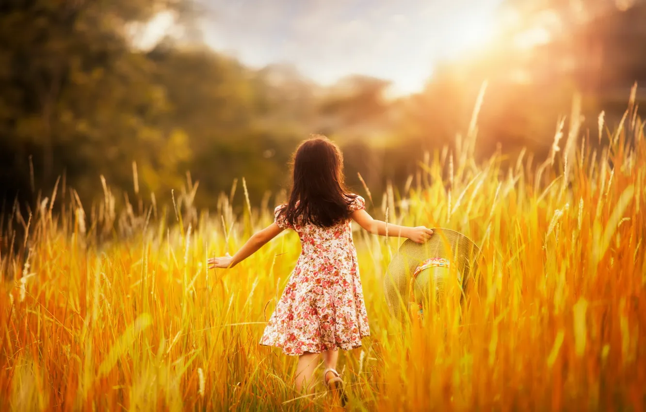 Photo wallpaper summer, light, mood, girl