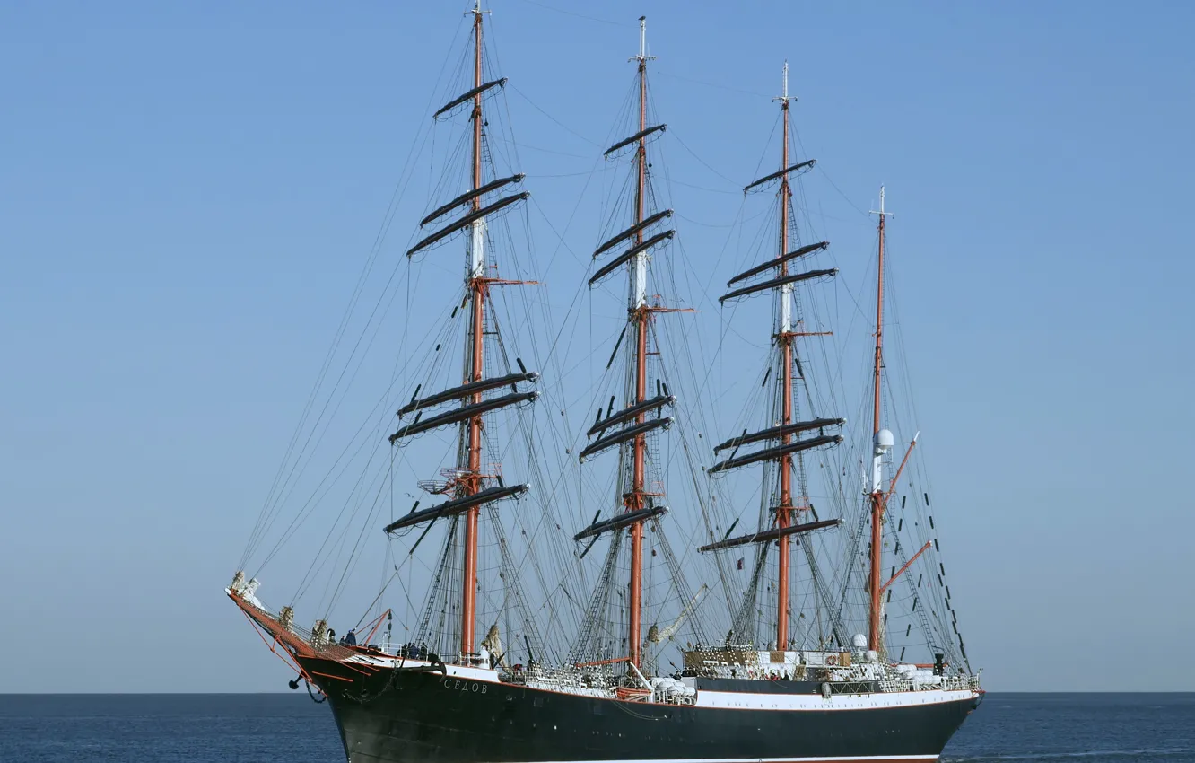 Photo wallpaper sailboat, bark, Sedov