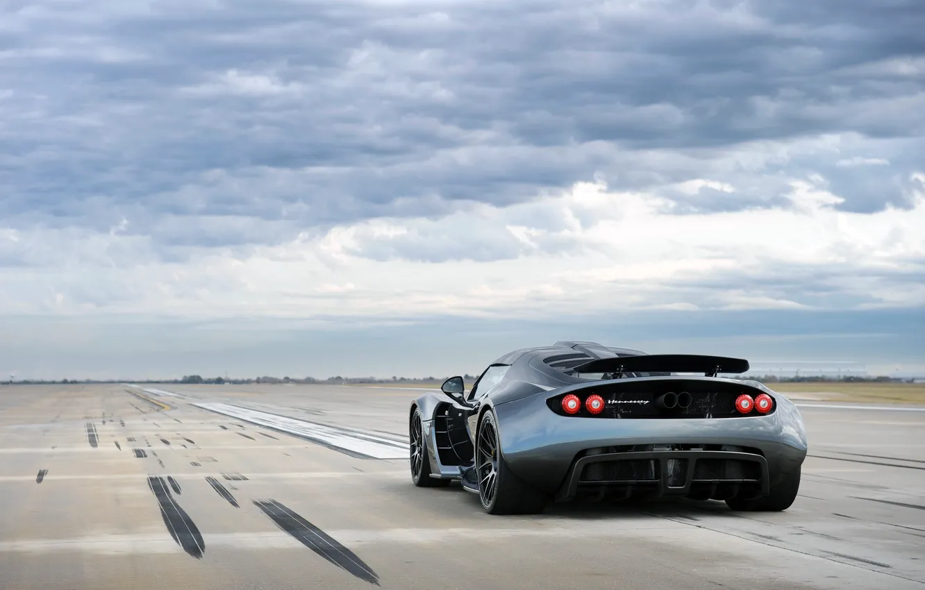 Photo wallpaper Hennessey, Venom, rear view, Hennessey Venom GT