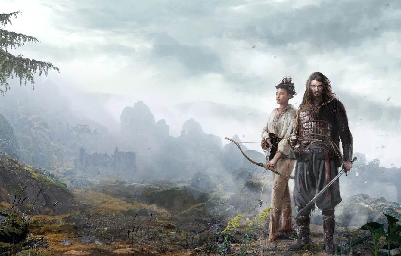 Photo wallpaper sword, warrior, bow, warrior, Joe Abercrombie, The First Law, Before they are hanged, Joe Abercrombie