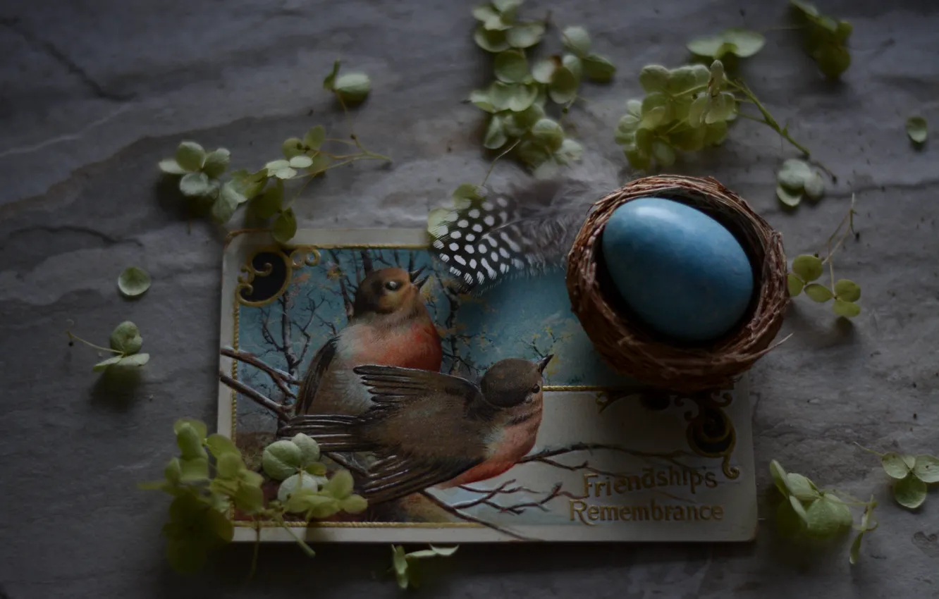 Photo wallpaper Egg, Easter, Holiday, Postcard