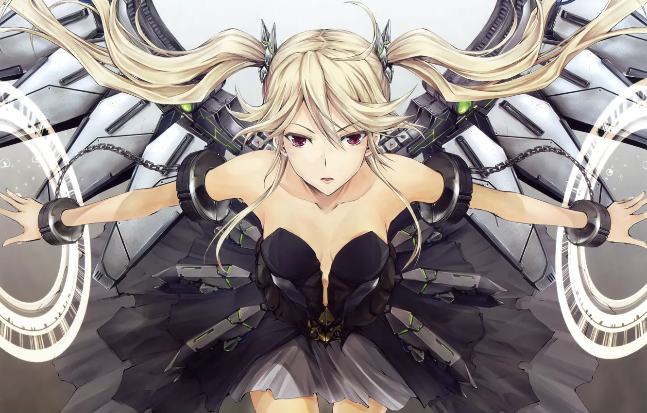 Photo wallpaper look, girl, anime