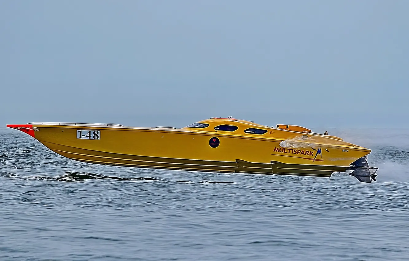 Photo wallpaper race, boat, speed