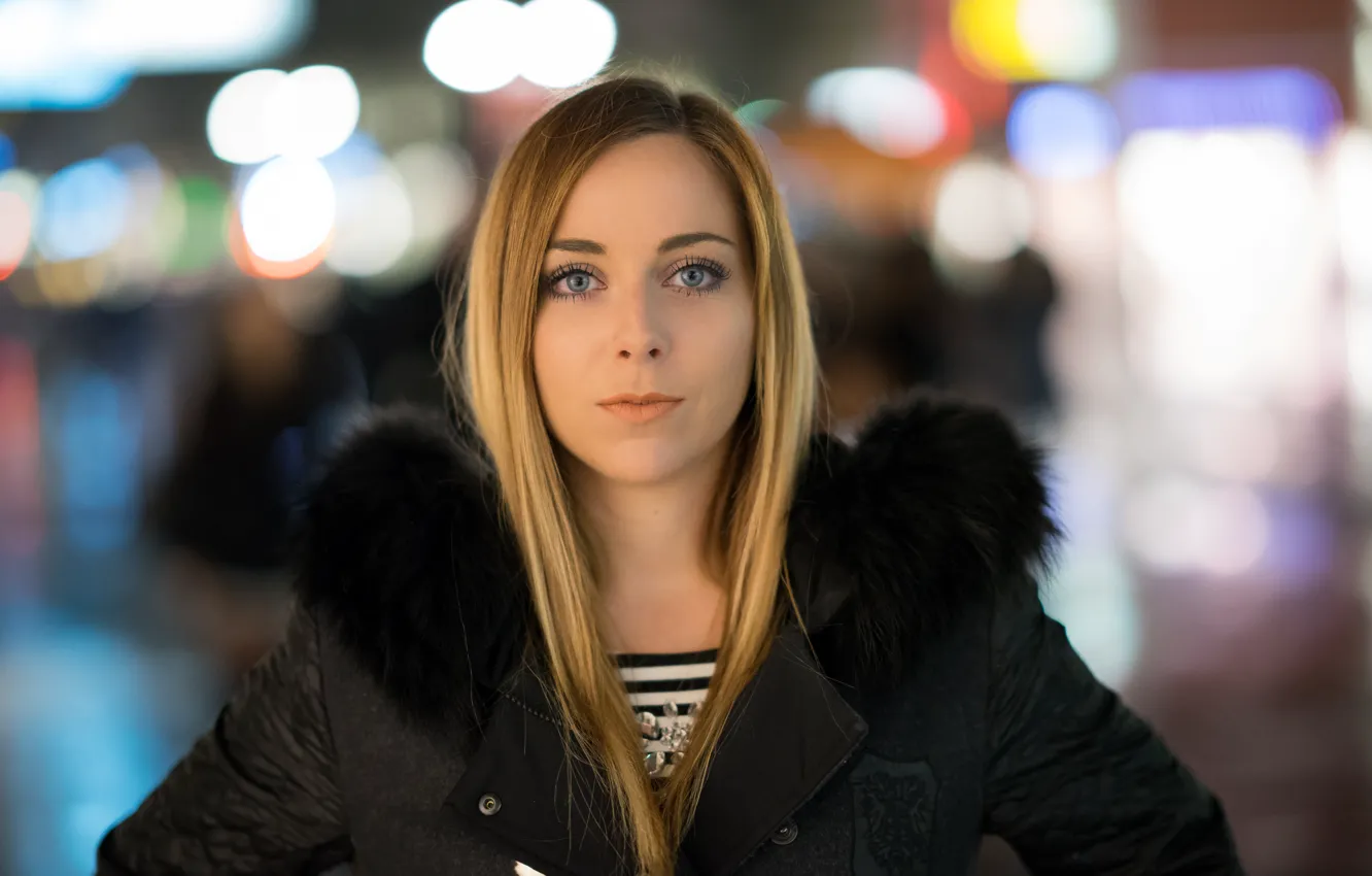 Photo wallpaper look, face, background, Melanie