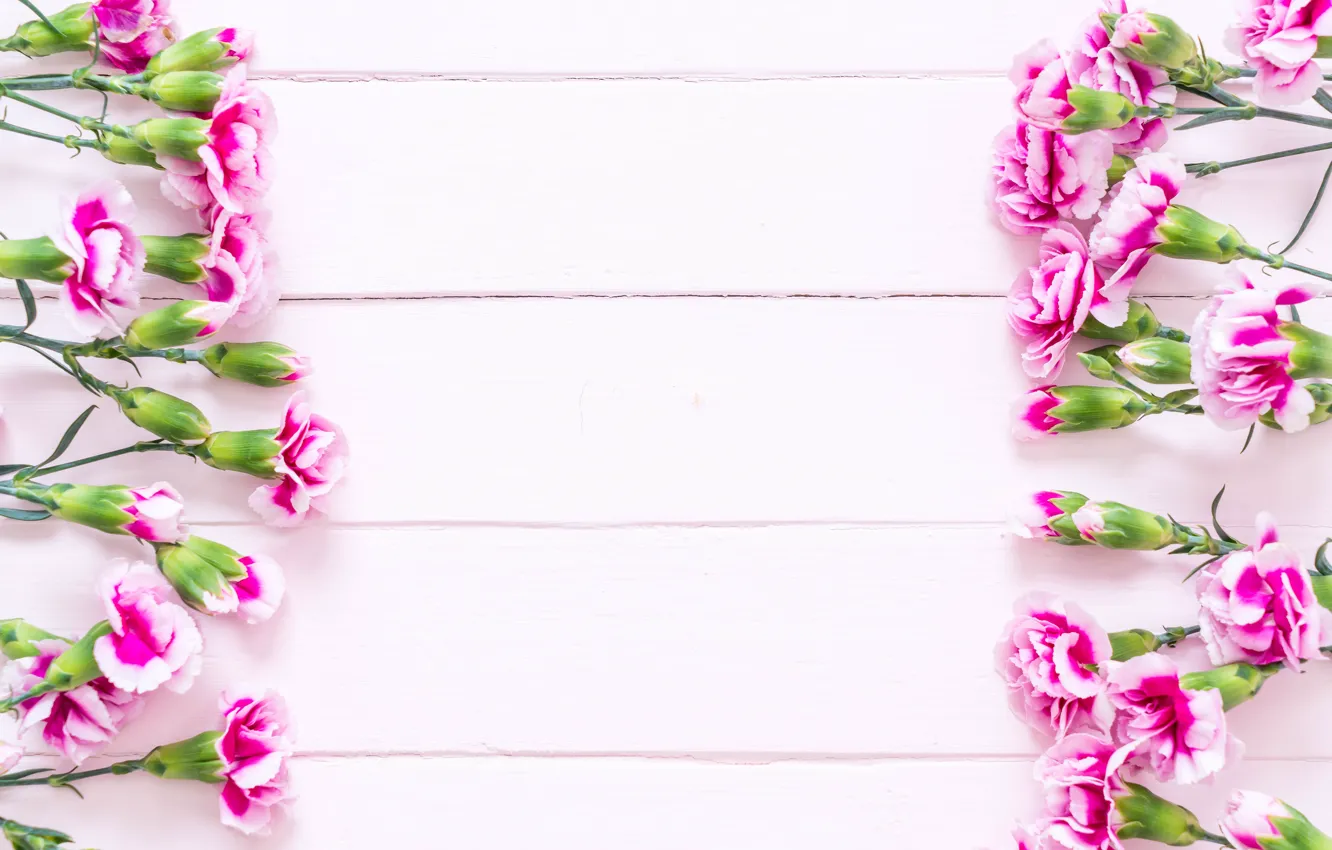 Photo wallpaper bouquet, pink, clove