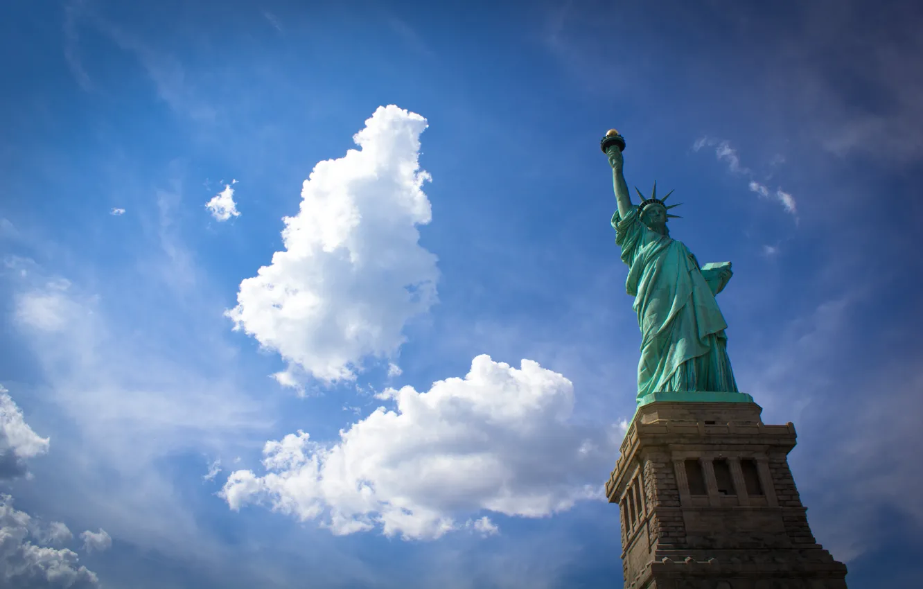 Photo wallpaper New York, USA, USA, the statue of liberty, New York, Statue of Liberty