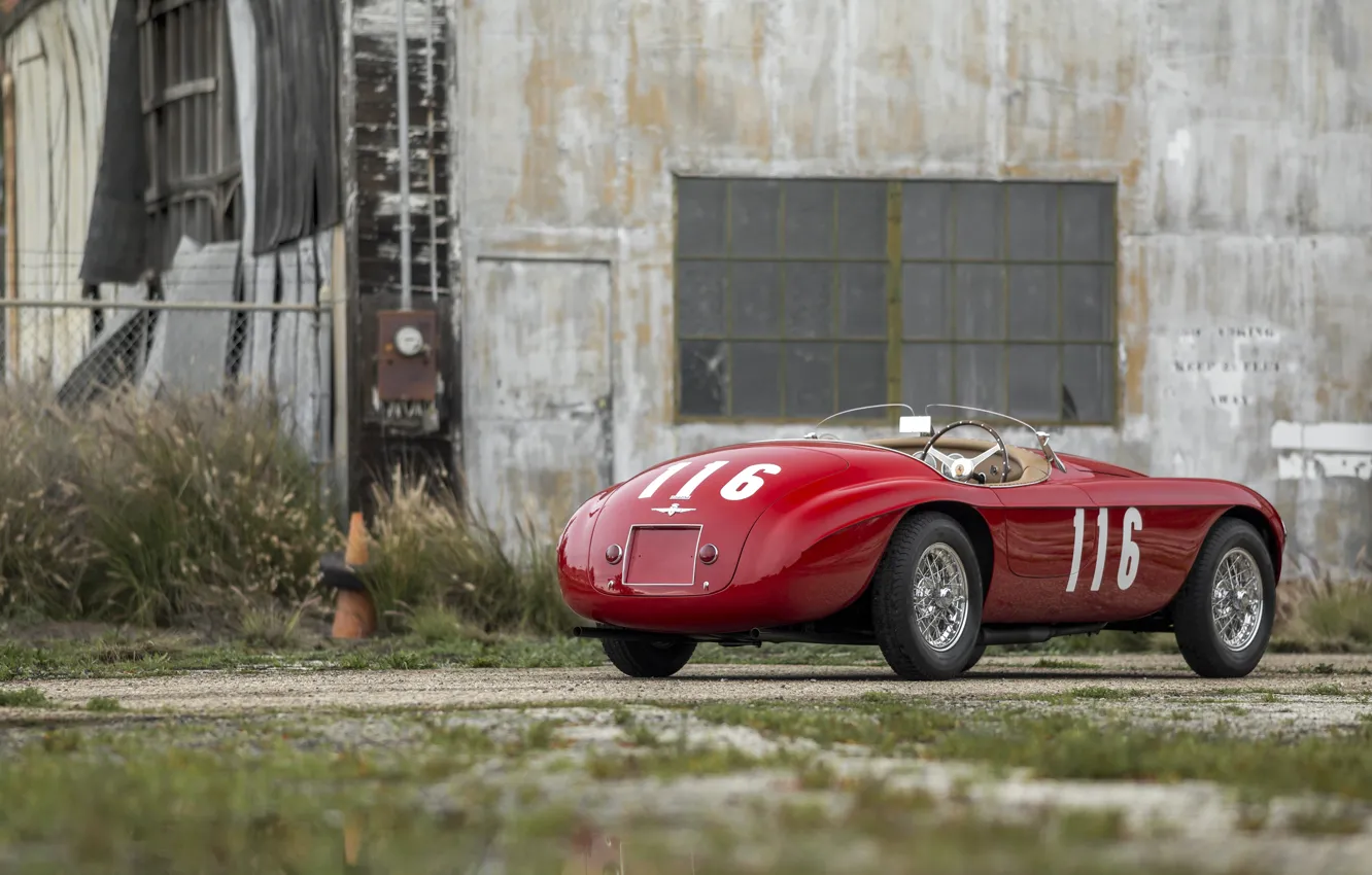 Photo wallpaper Ferrari, Classic, 1950, Classic car, Barchetta, Sports car, Ferrari 166 MM Barchetta, Ferrari 166