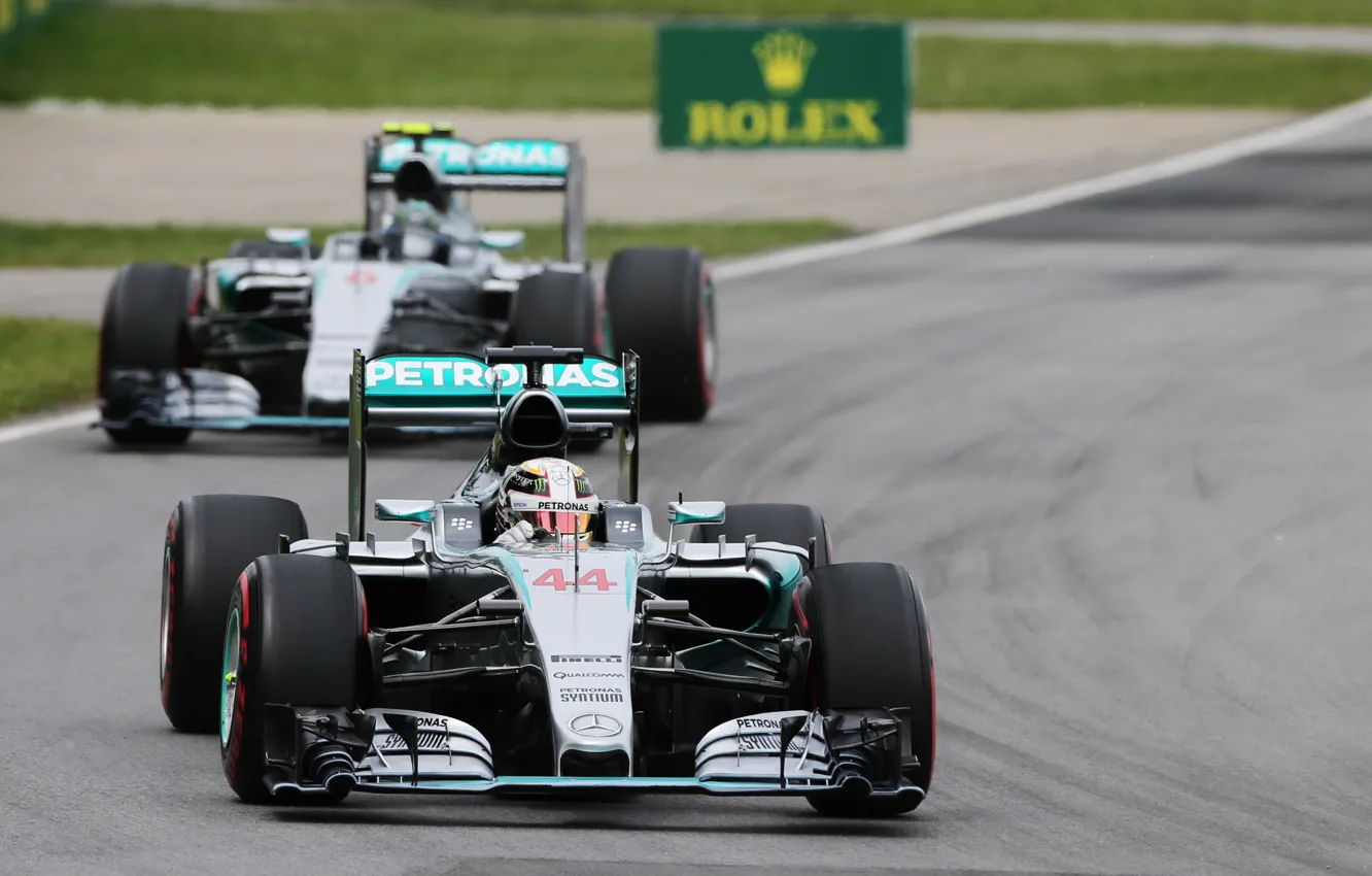 Photo wallpaper Hamilton, Lewis, mercedes amg