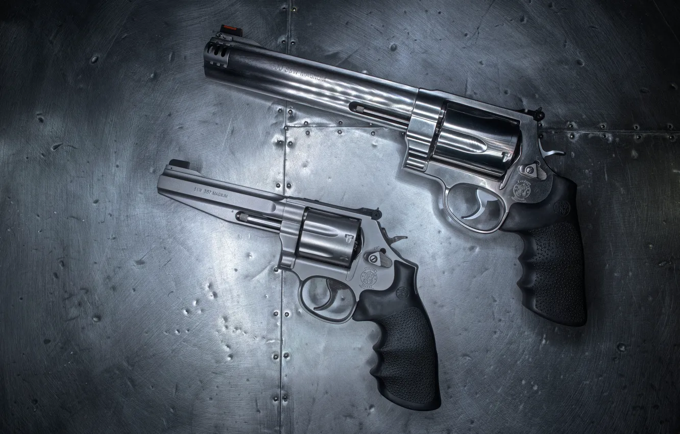 Photo wallpaper background, pair, revolvers