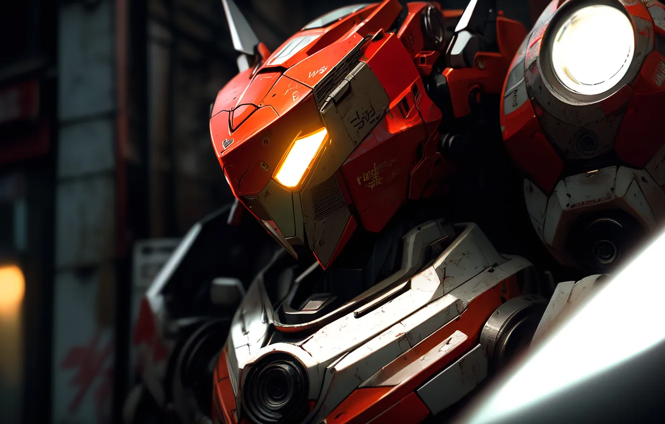 Photo wallpaper robot, Transformers, AI ART