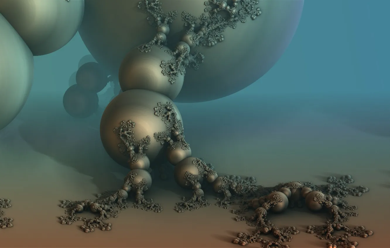 Photo wallpaper balls, form, 3D graphics
