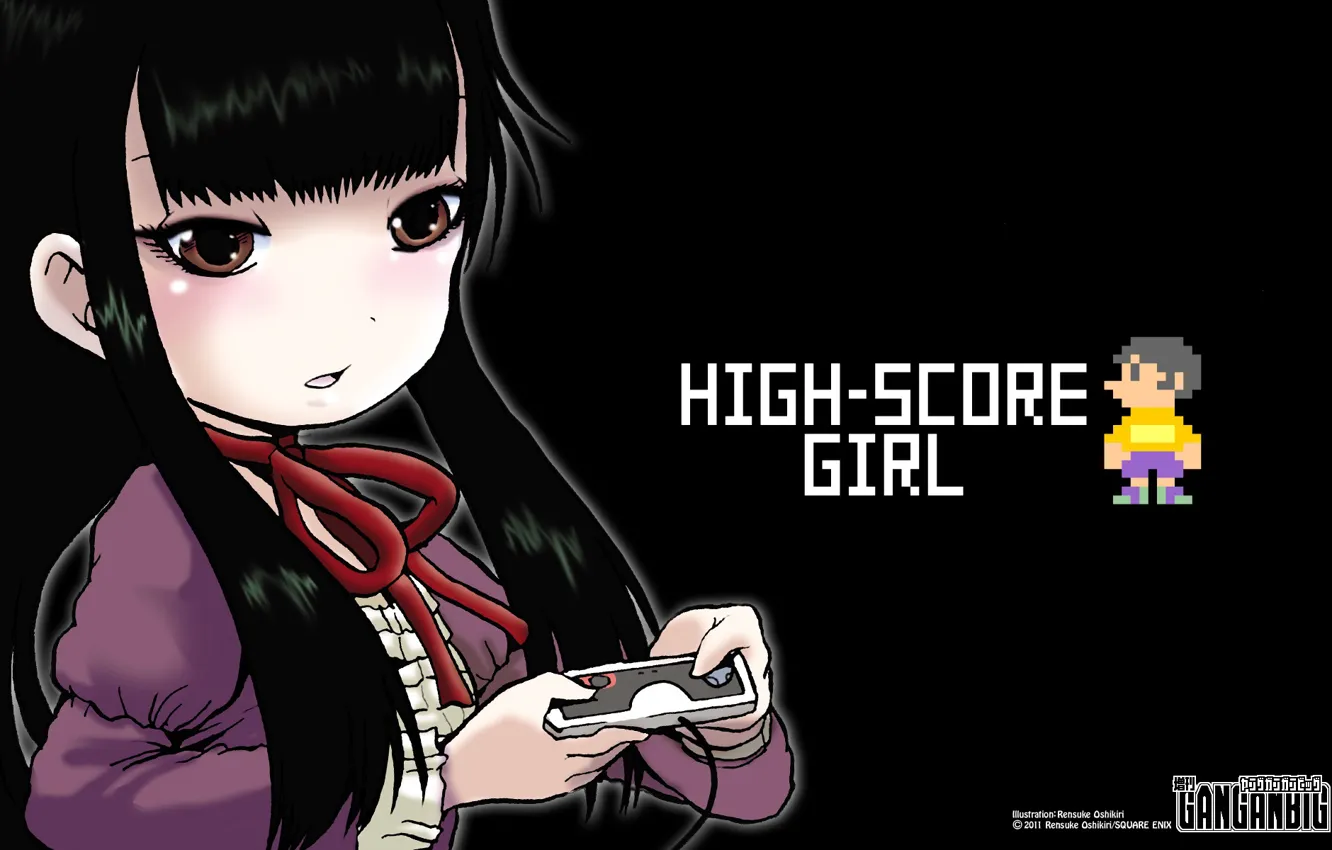 Photo wallpaper girl, gamers, Ōno Akira, High Score Girl