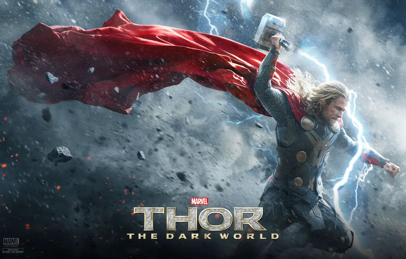 Photo wallpaper Hero, Hammer, God, Chris Hemsworth, Chris Hemsworth, Viking, Thor The Dark World, Thor The Dark …