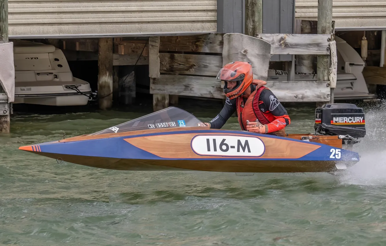 Photo wallpaper race, boat, speed