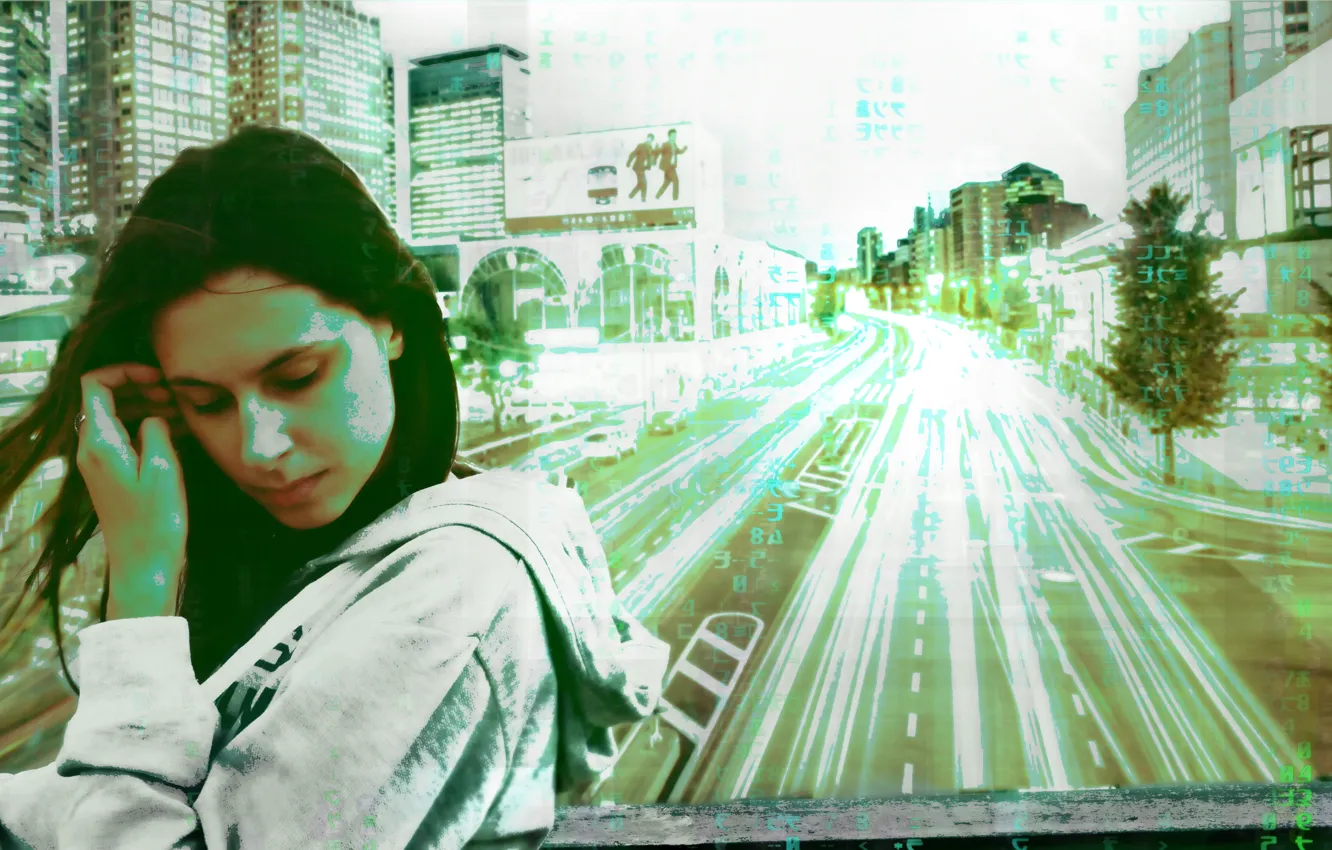 Photo wallpaper the city, LSD, Victoria Moklyak, Freezelight