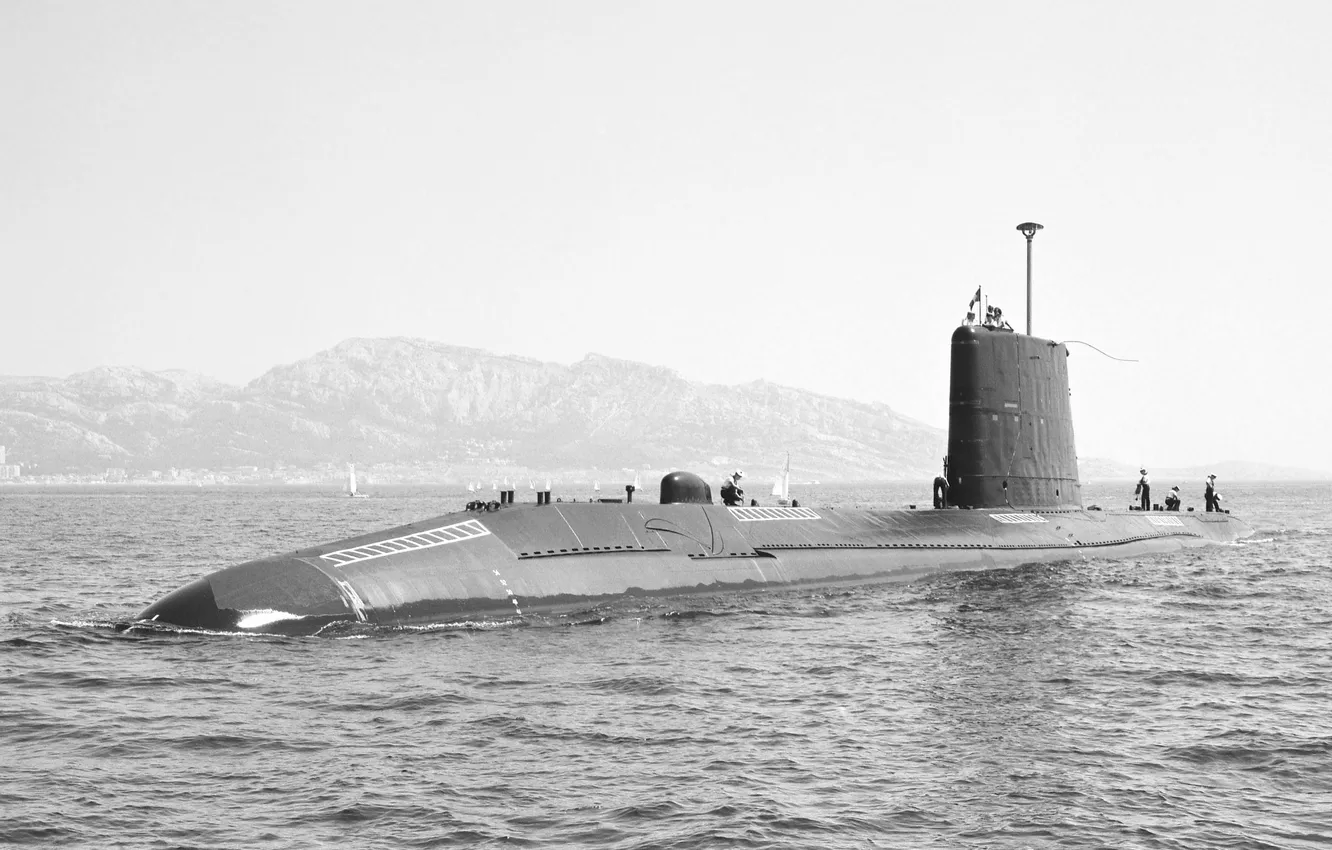 Photo wallpaper submarine, Dauphin, French Navy, One thousand nine hundred ninety, S633
