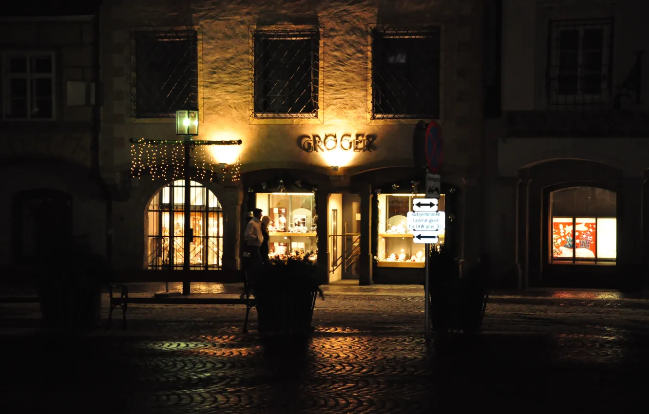 Photo wallpaper night, Austria, jewels