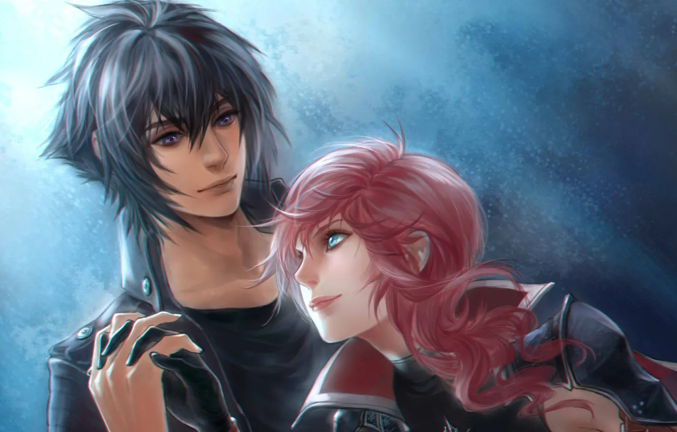 Photo wallpaper girl, pair, guy, lovers, two