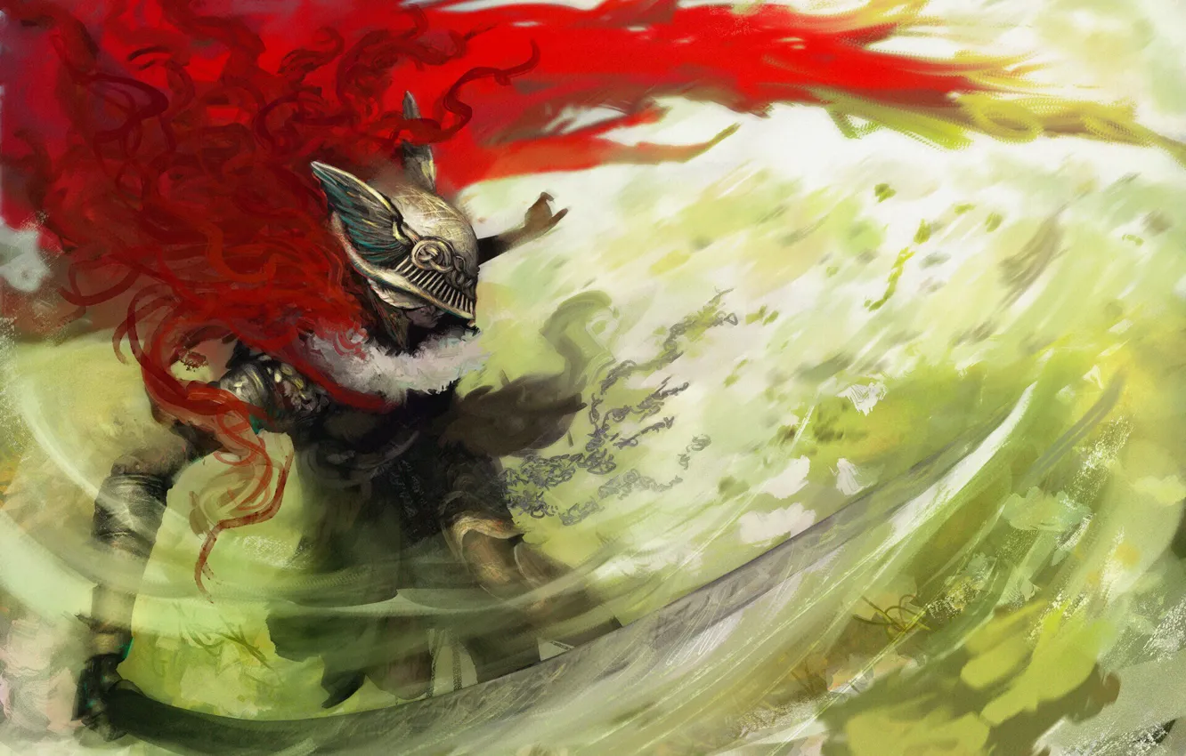 Photo wallpaper girl, weapons, vortex, Elden Ring, Malenia, Blade of Miquella