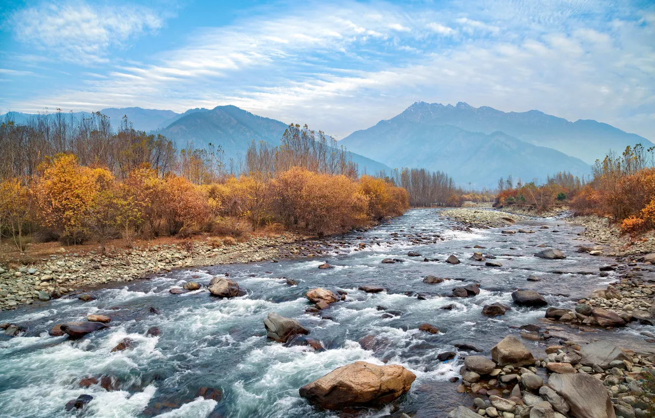 Photo wallpaper nature, Panoramic, outdoor, outdoors, natural, No people, pahalgam