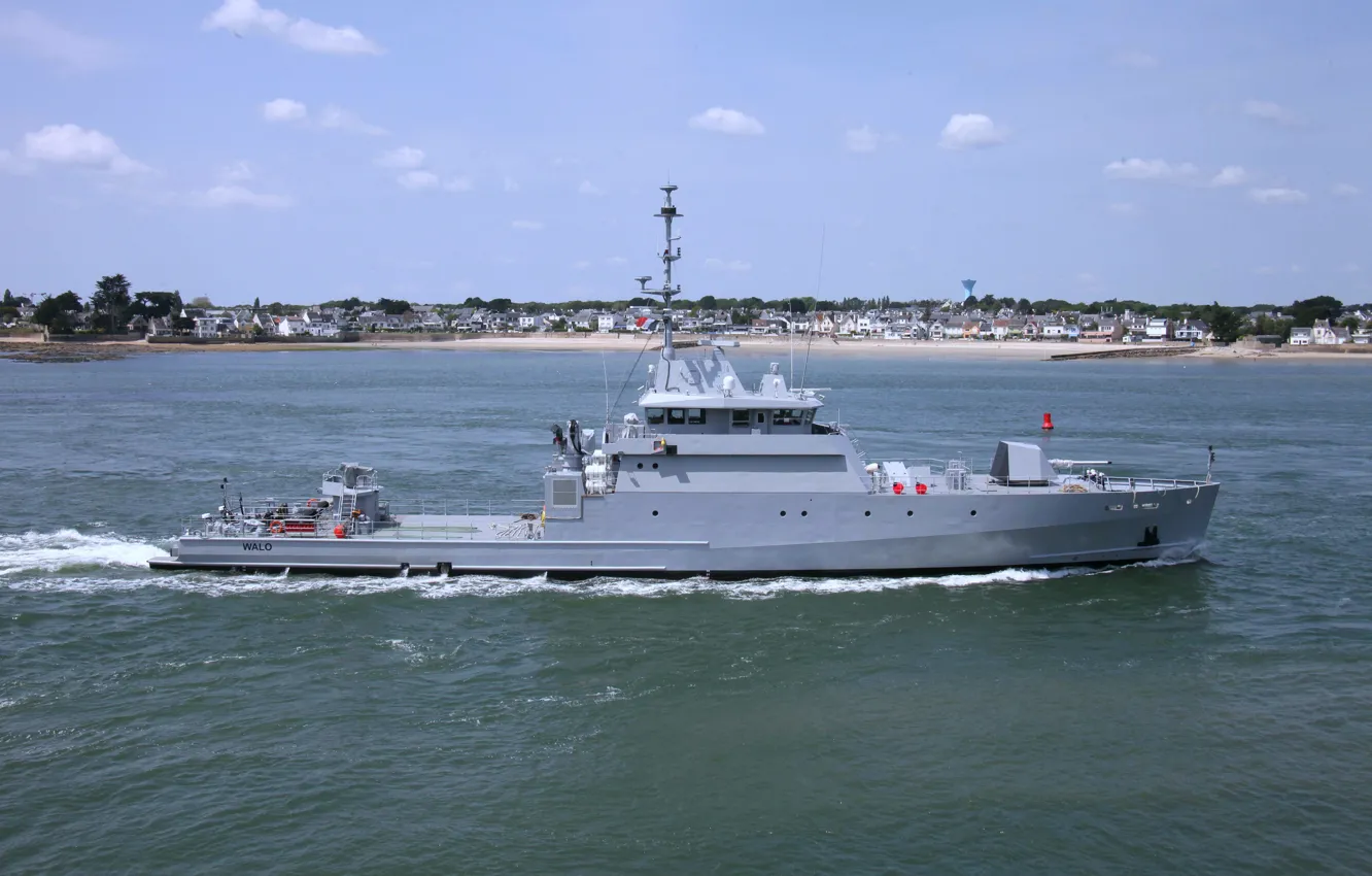 Photo wallpaper boat, patrol, Senegal, Walo