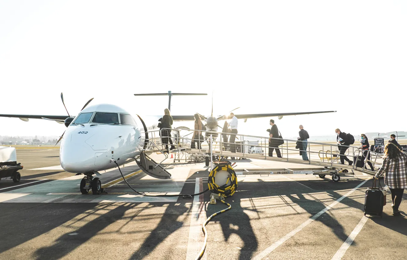 Photo wallpaper Washington, Seattle, USA, the plane, air transport