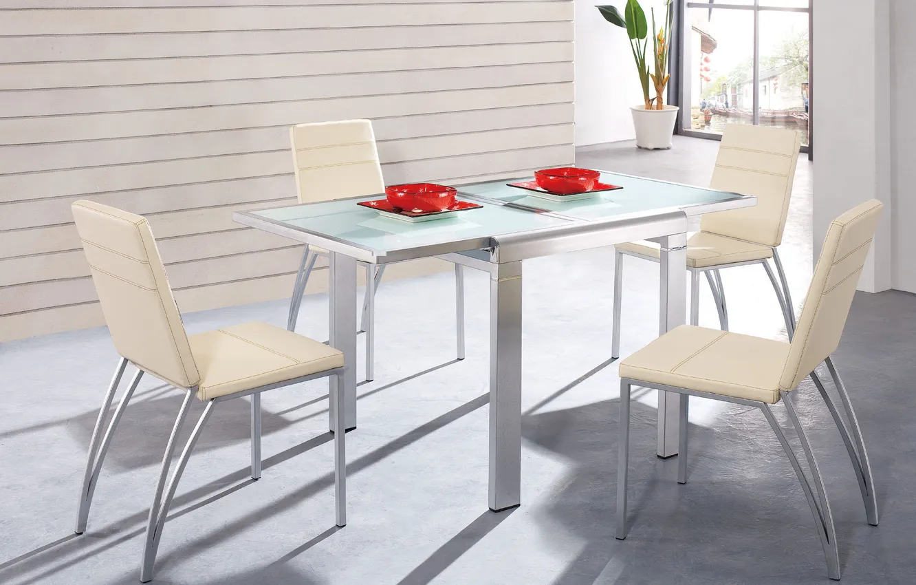 Photo wallpaper design, style, room, Villa, home, interior, dining room