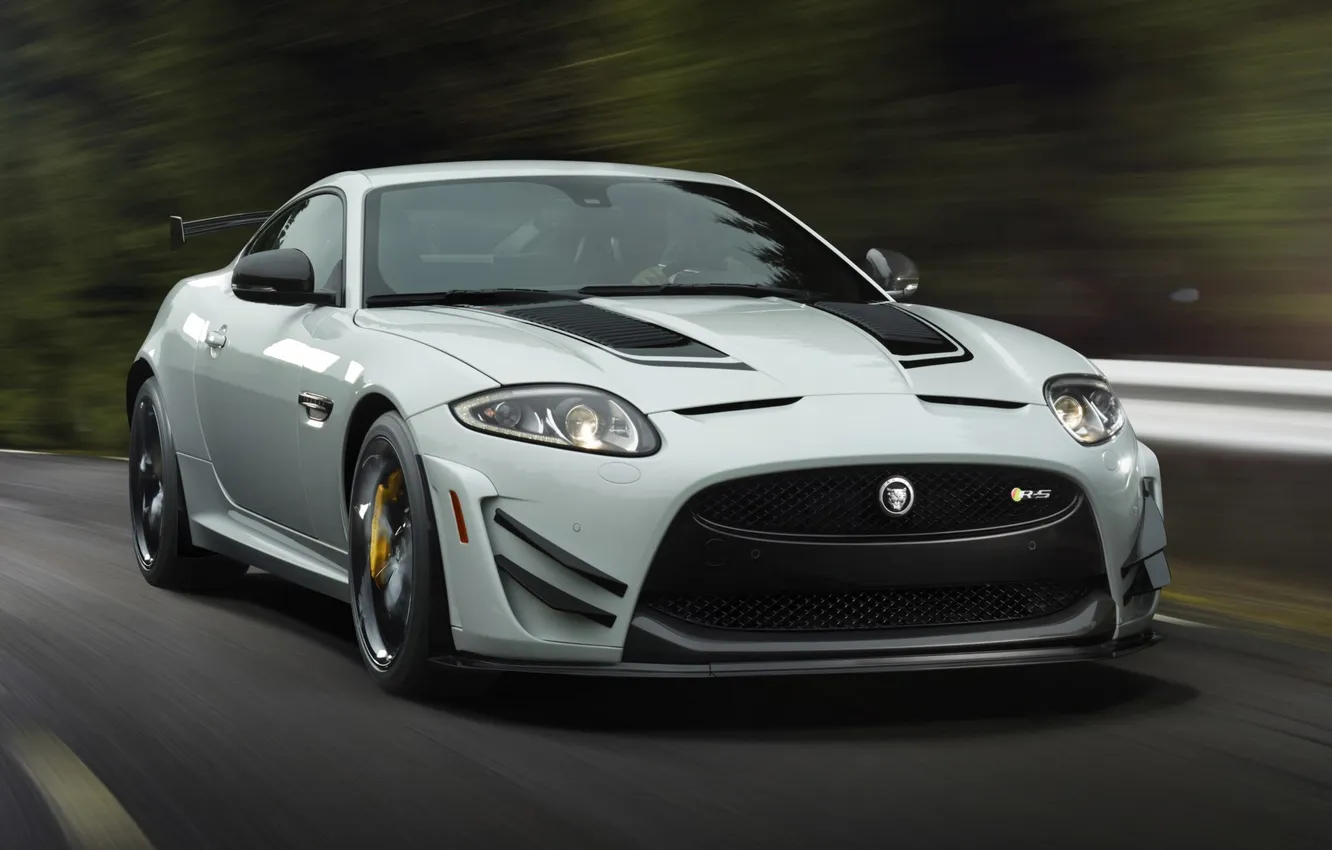 Photo wallpaper auto, speed, Jaguar, Jaguar, XKR-S