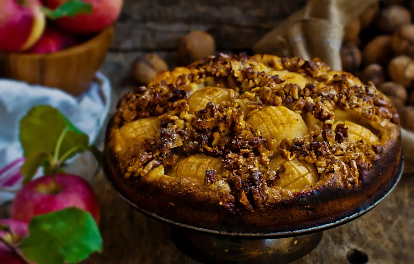 Photo wallpaper apples, pie, cakes