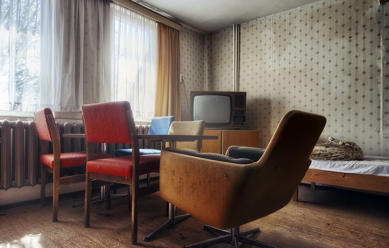 Photo wallpaper room, furniture, TV