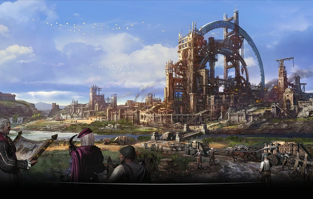 Photo wallpaper the city, construction, online, tera, velika