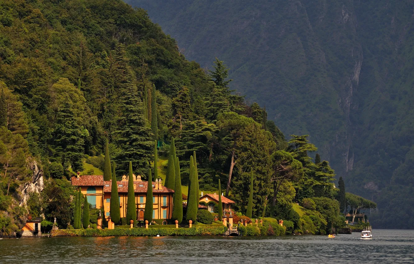 Photo wallpaper Italy, lake Como, Lombardy, Villa La Cassinella