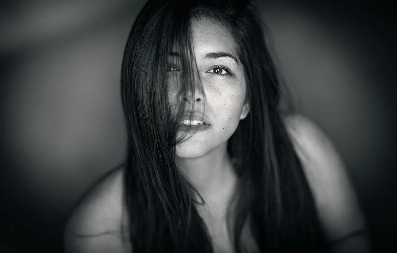 Photo wallpaper freckles, sponge, teeth, Marie, Photo classic