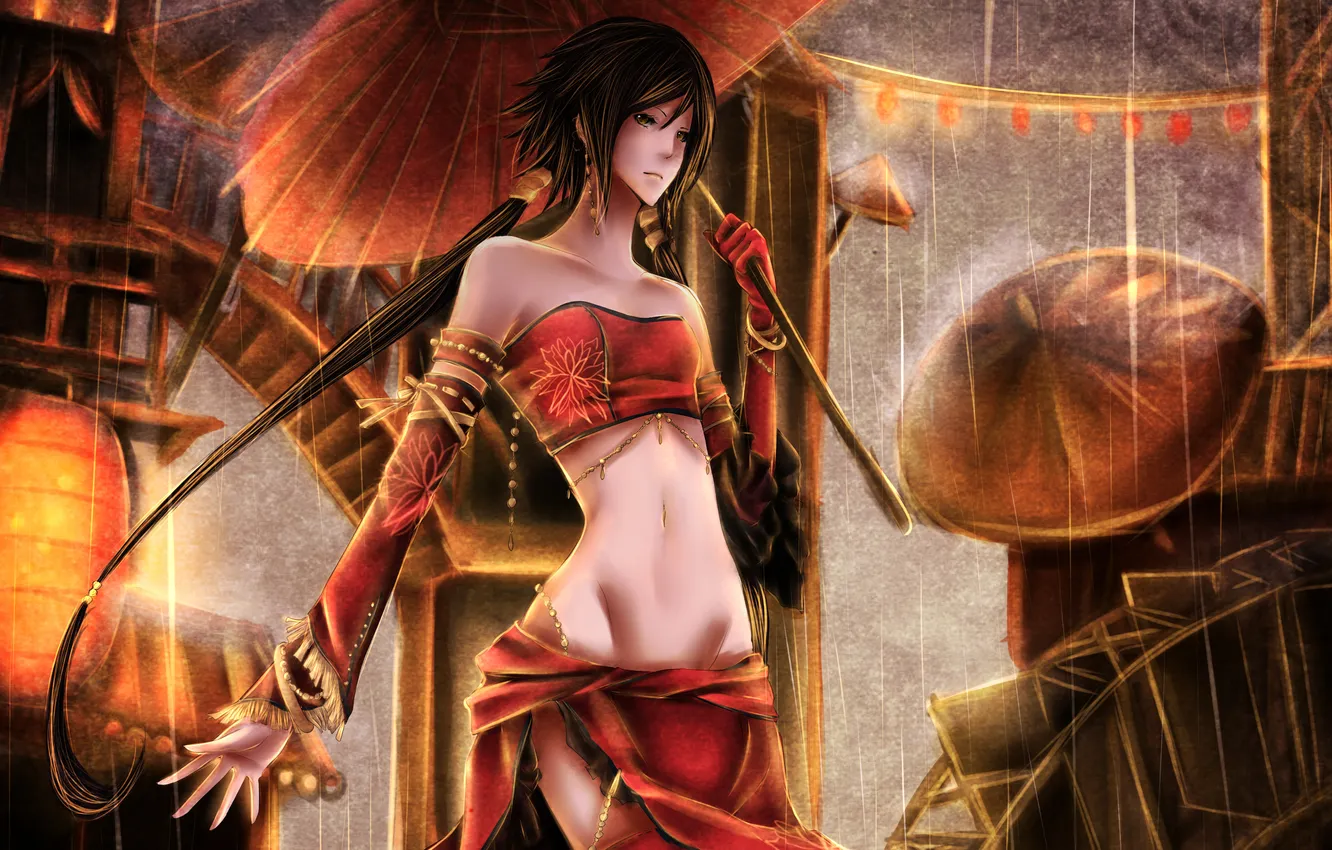 Photo wallpaper woman, clothing, oriental