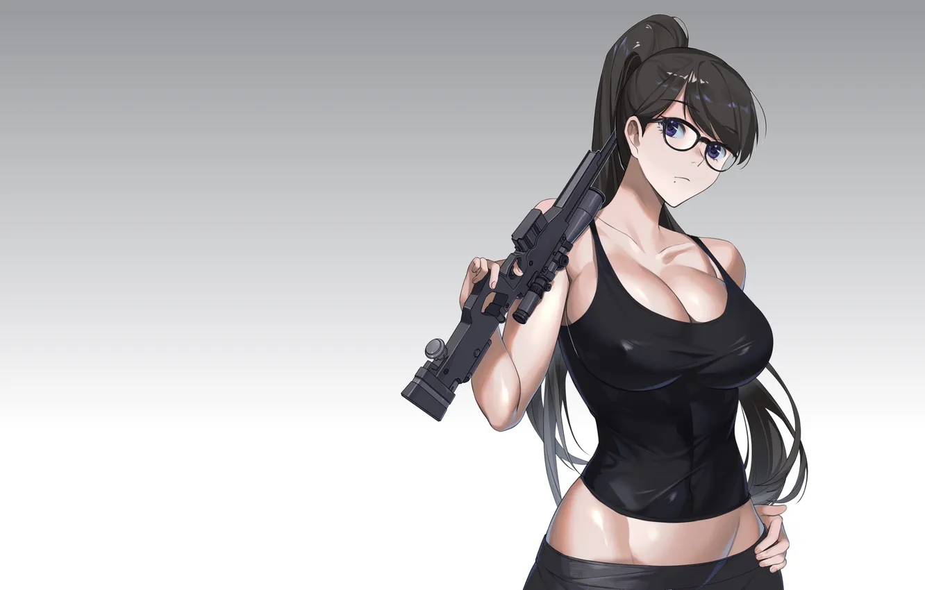 Photo wallpaper girl, anime, manga