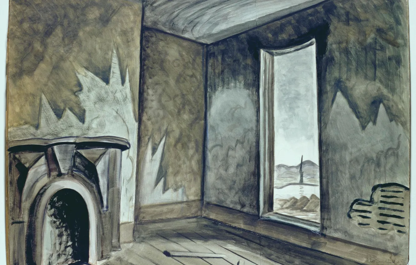 Photo wallpaper Charles Ephraim Burchfield, In a Deserted House, 1918-39