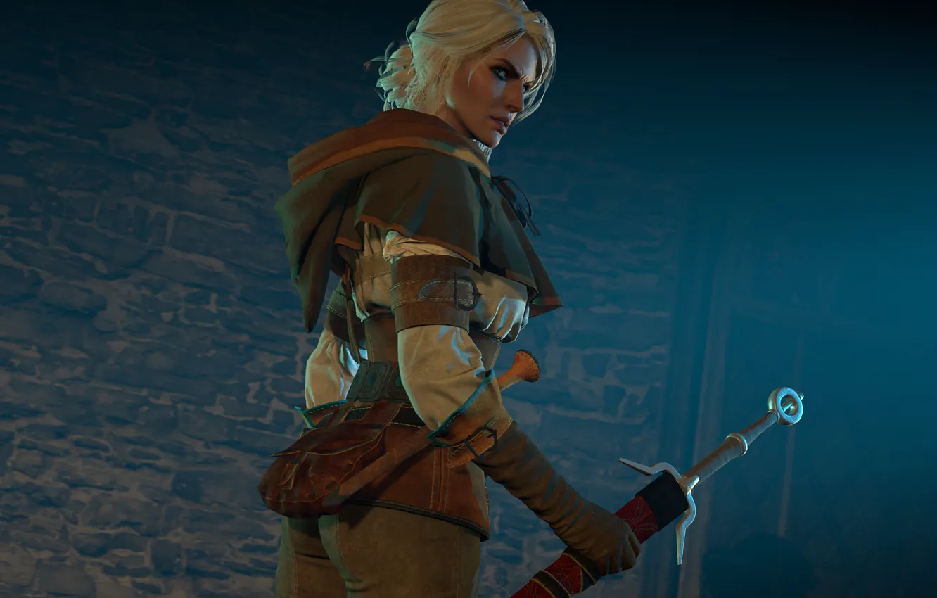 Photo wallpaper girl, sword, Witcher, The Witcher 3: Wild Hunt, The Witcher 3: wild hunt, ciri, Cirilla …