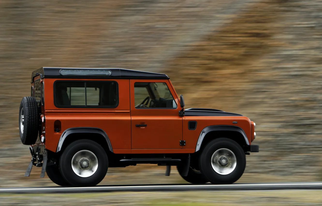 Photo wallpaper Land Rover, in motion, 2009, Defender, Limited Edition