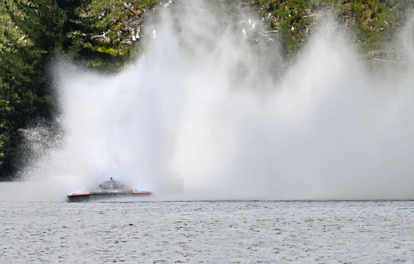 Photo wallpaper race, boat, speed