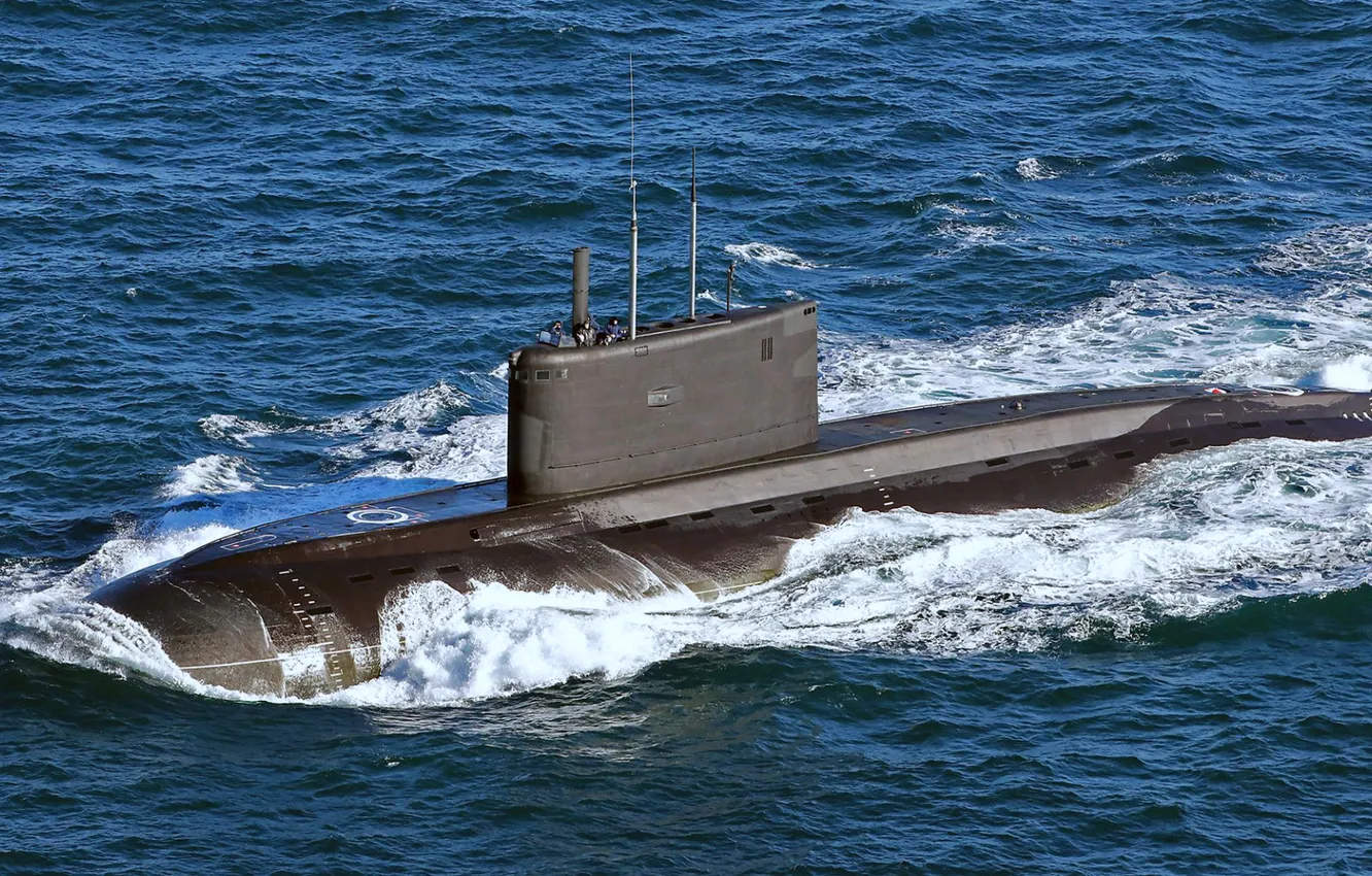 Photo wallpaper submarine, Novorossiysk, the project 636.3