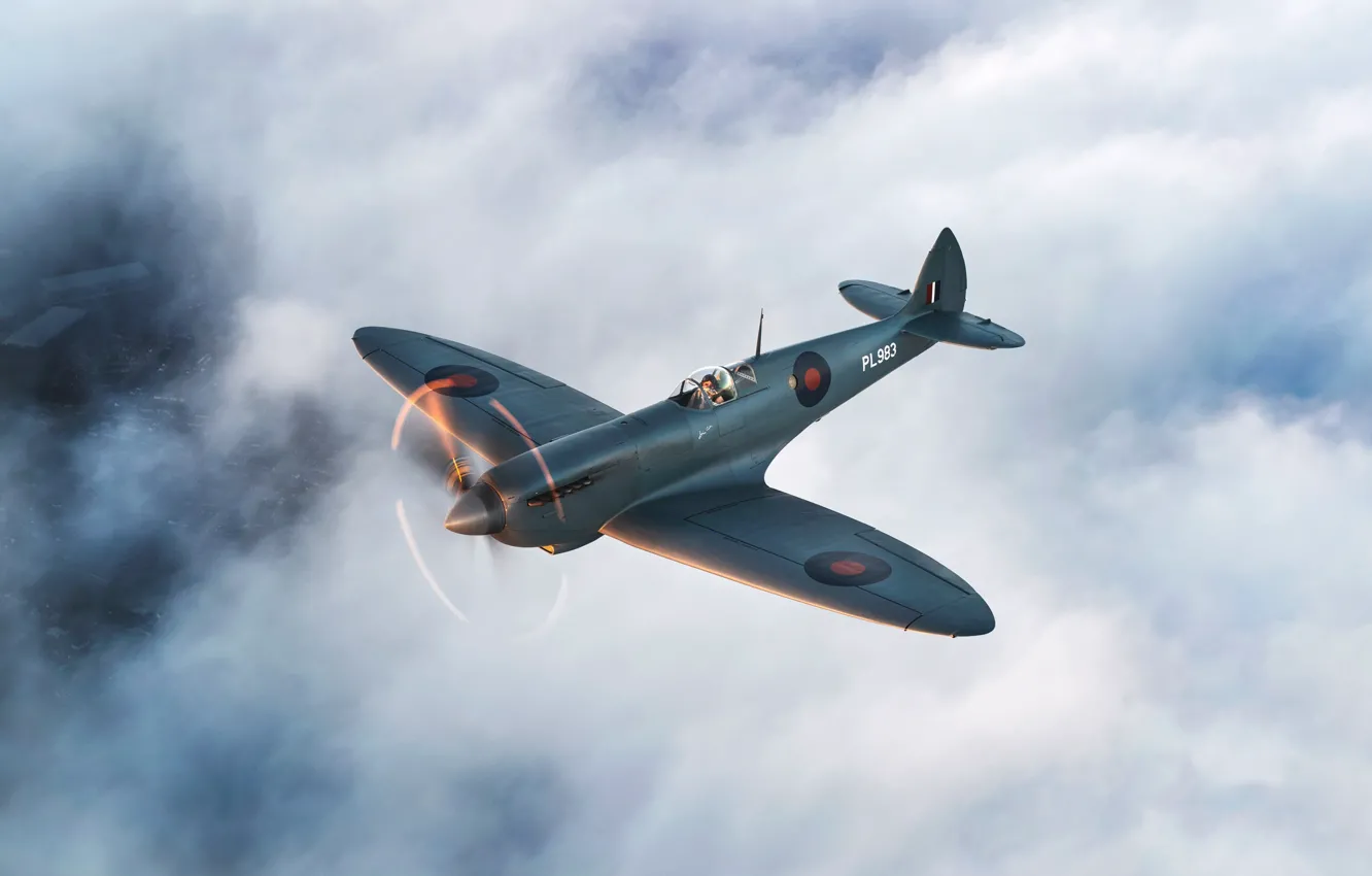 Photo wallpaper Fighter, Spitfire, RAF, The Second World War, Supermarine Seafire, Spitfire PR.Mk XI